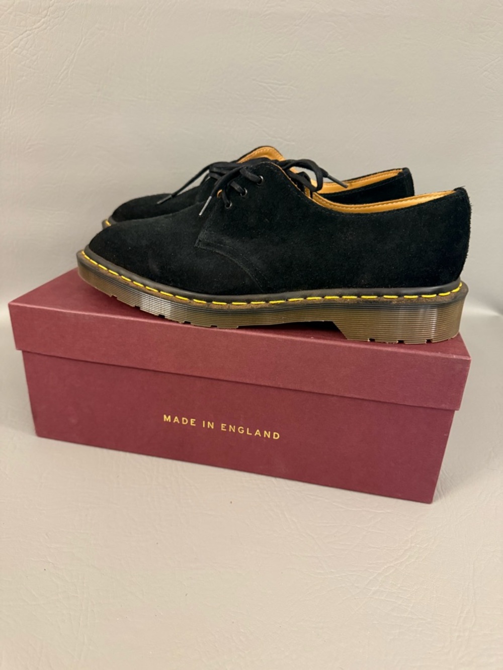 Dr. Martens Black Suede 1461 Desert Oasis Suede